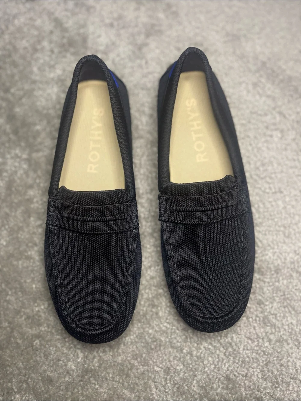 Rothy’s Loafers The Driver Womens 9.5 Shoes Flats Black Slip On Driving Loafer